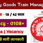 Railway Goods Train Manger Vacancy