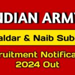 Indian Army Havildar & Naib Subedar Recruitment 2024