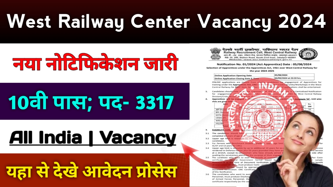 West Central Railway Vacancy 2024